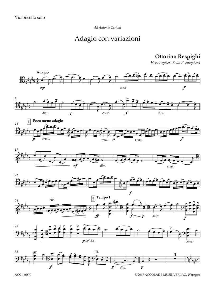 Anderes Coverbild Adagio con variazioni 