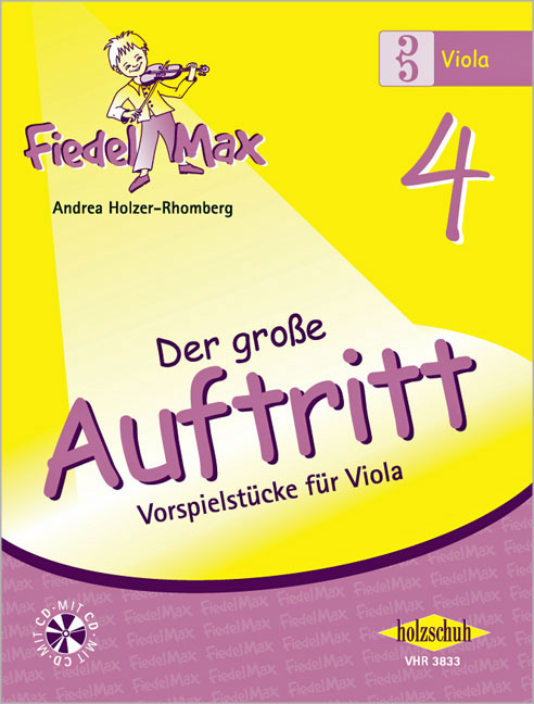 Vorderes Coverbild Fiedel-Max -Der große Auftritt 4 für Viola - Vorspielstücke