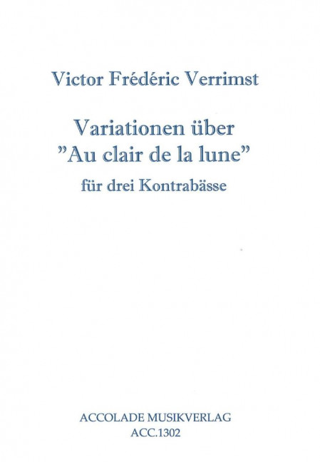 Vorderes Coverbild Variationen über "Au clair de la lune" 