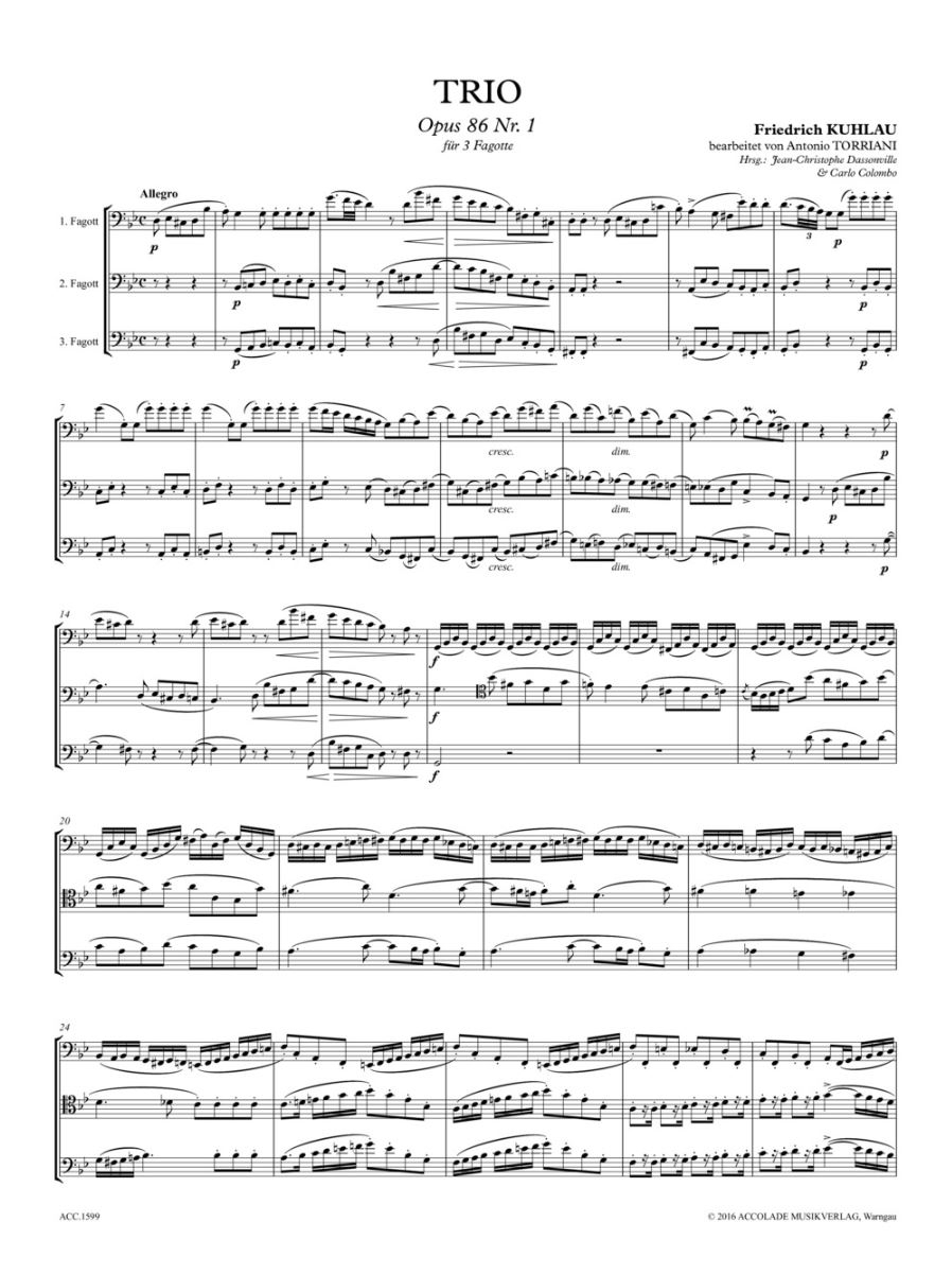 Anderes Coverbild Trio g-moll op. 86, 1 