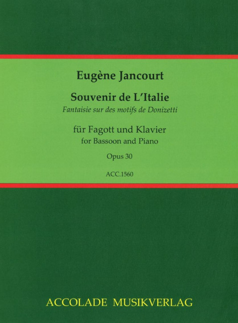 Vorderes Coverbild Souvenir de L'Italie op. 30 