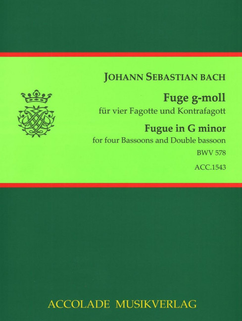 Vorderes Coverbild Fuge g-moll BWV 578 