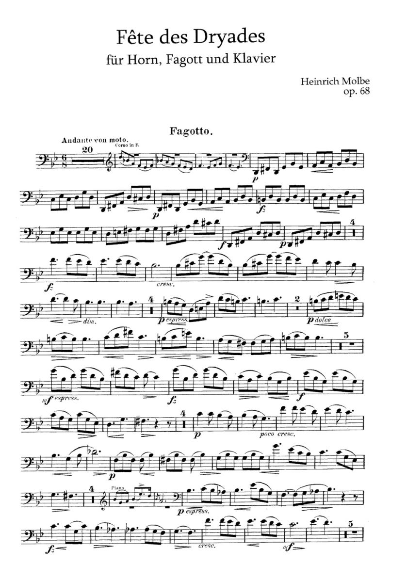 Anderes Coverbild Fete des Dryades op. 68 