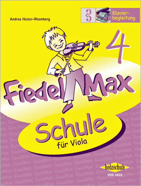 Vorderes Coverbild Fiedel-Max für Viola - Schule 4 Klavierbegleitung