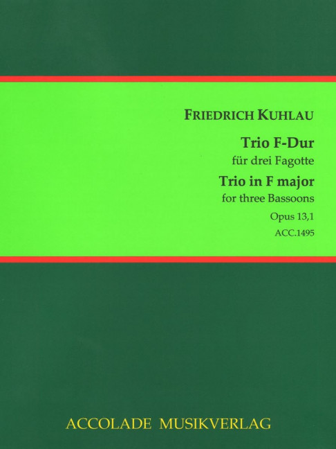 Vorderes Coverbild Trio F-Dur op. 13,1 