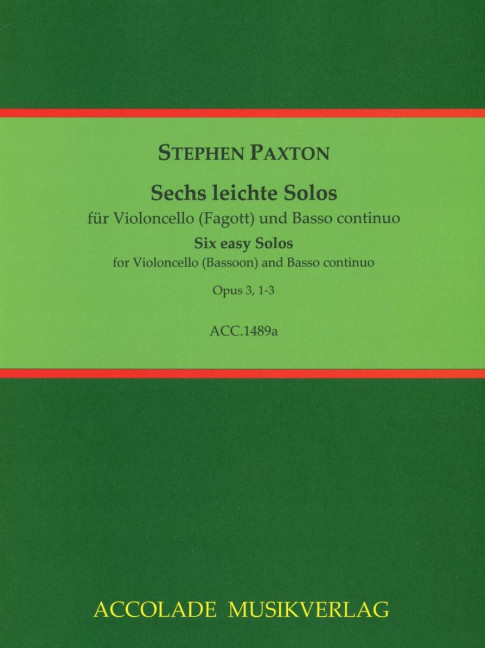 Vorderes Coverbild Sechs leichte Solos op. 3, 1-3 Band 1