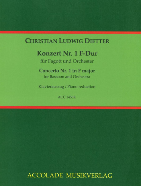 Vorderes Coverbild Konzert Nr. 1 F-Dur 