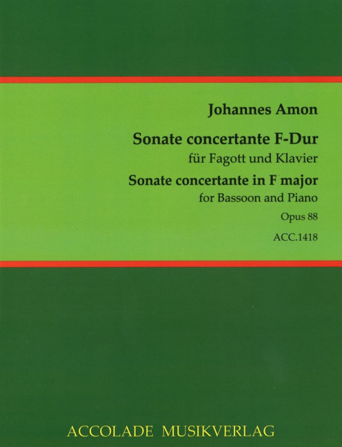 Vorderes Coverbild Sonate concertante F-Dur op. 88 