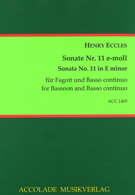 Vorderes Coverbild Sonate Nr. 11 e-moll 