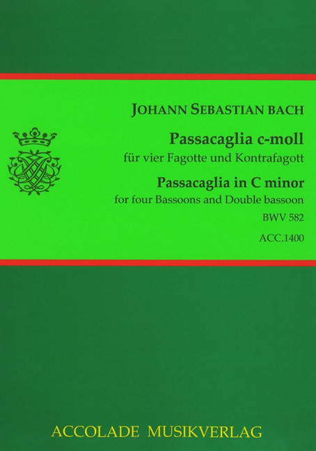 Vorderes Coverbild Passacaglia c-moll BWV 582 