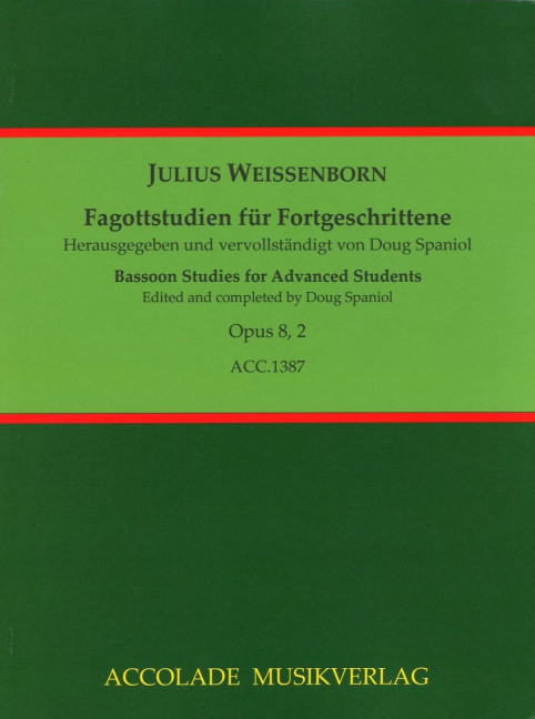 Vorderes Coverbild Fagottstudien für Fortgeschrittene op. 8/2 