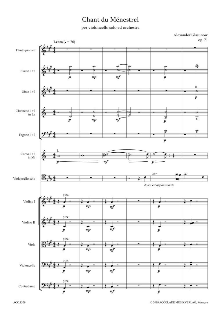Anderes Coverbild Chant du Ménestrel op. 71 