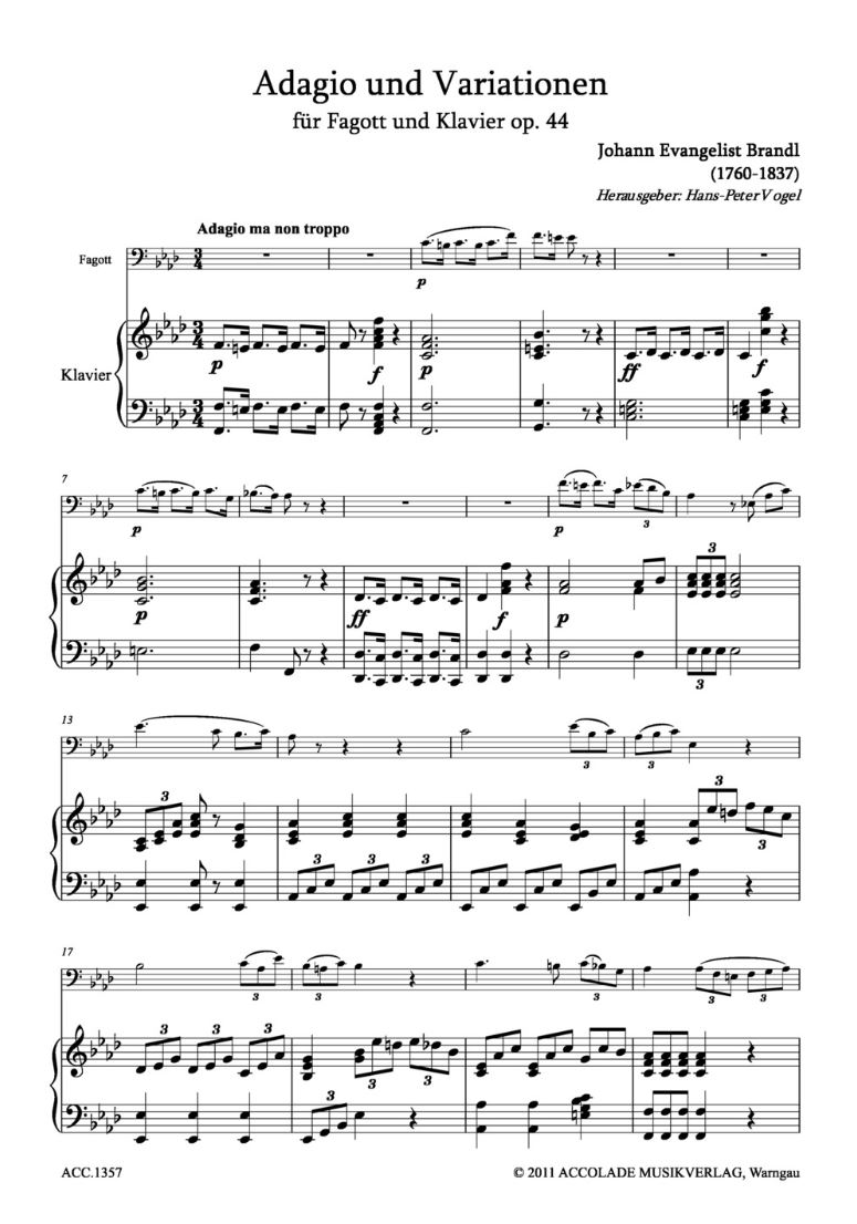 Anderes Coverbild Adagio und Variationen op. 44 
