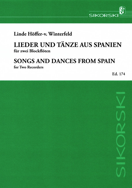 Vorderes Coverbild Lieder und Tänze aus Spanien 