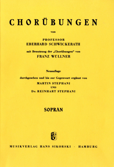 Vorderes Coverbild Chorübungen 