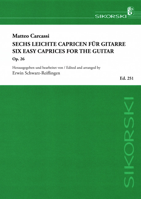 Vorderes Coverbild 6 leichte Capricen op. 26 