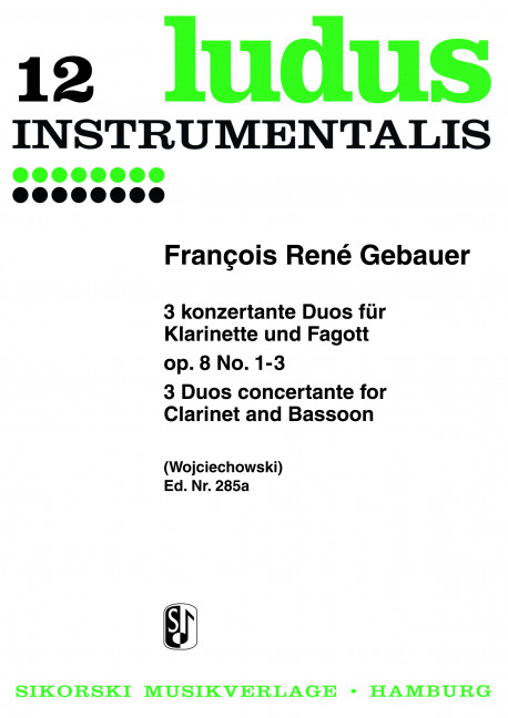 Vorderes Coverbild 6 konzertante Duos op. 8/1-3 
