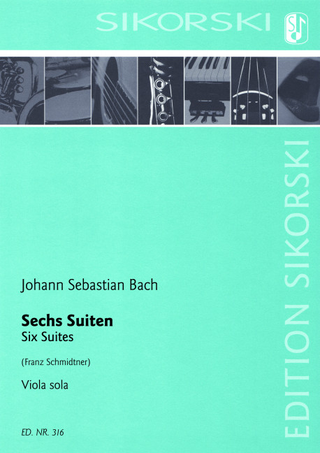 Vorderes Coverbild 6 Suiten (für Violoncello) BWV 1007-1012 