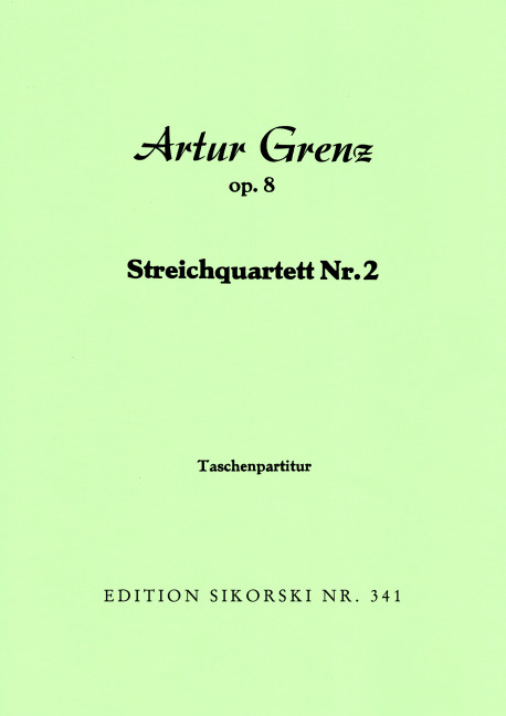 Vorderes Coverbild Streichquartett Nr. 2 op. 8 