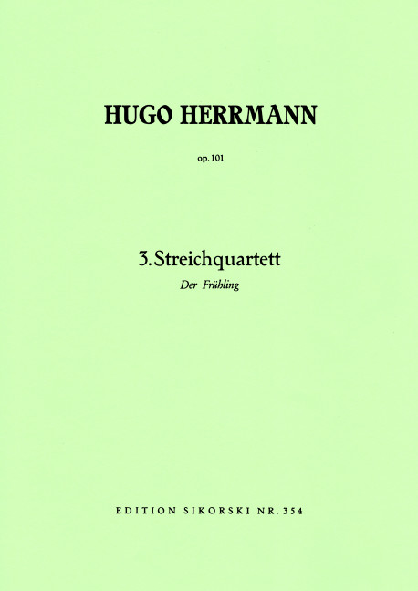 Vorderes Coverbild Streichquartett Nr. 3 op. 101 