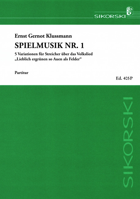 Vorderes Coverbild Spielmusik op. 19 