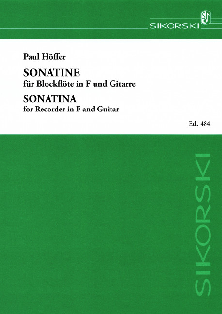 Vorderes Coverbild Sonatine 