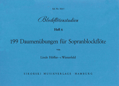 Vorderes Coverbild Blockflötenstudien 