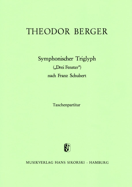 Vorderes Coverbild Symphonischer Triglyph ("Drei Fenster") 