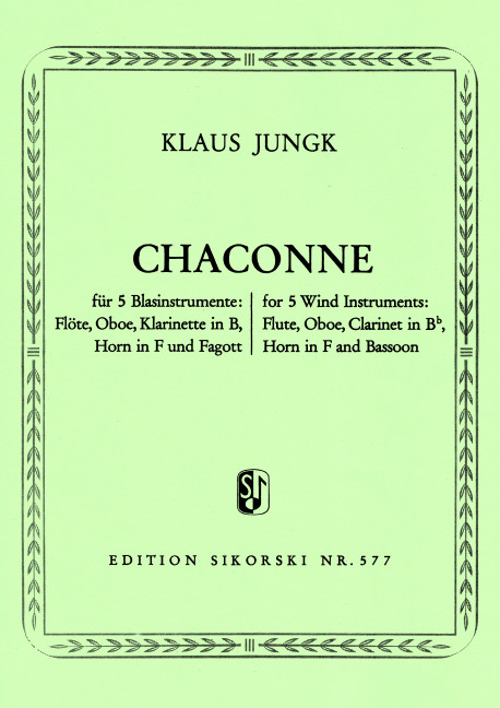 Vorderes Coverbild Chaconne 