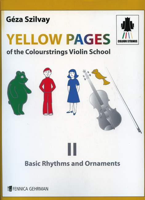 Vorderes Coverbild Yellow Pages Of the Colourstrings Violin School 2