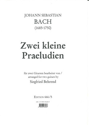 Vorderes Coverbild 2 kleine Praeludien 