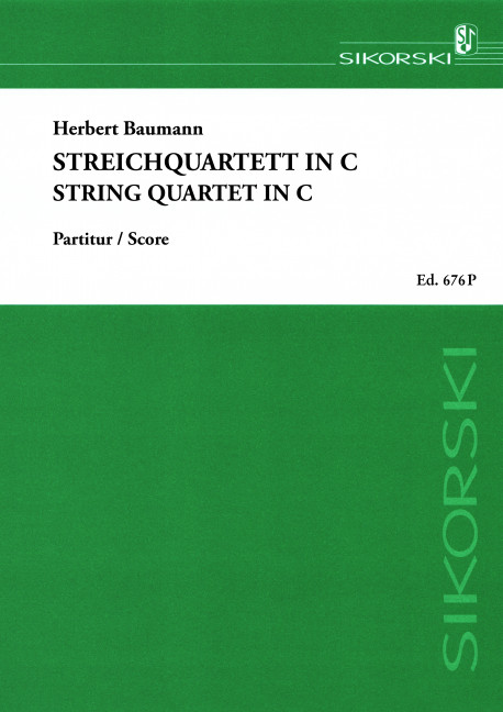 Vorderes Coverbild Streichquartett in C 