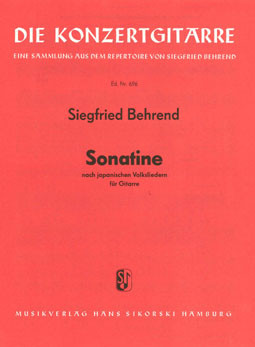 Vorderes Coverbild Sonatine nach japanischen Volksliedern 