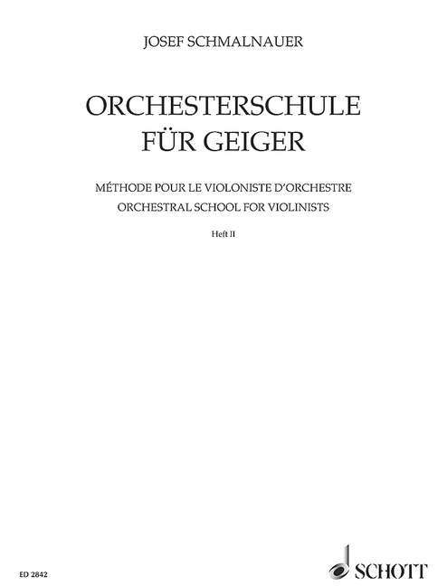 Vorderes Coverbild Orchesterschule für Geiger