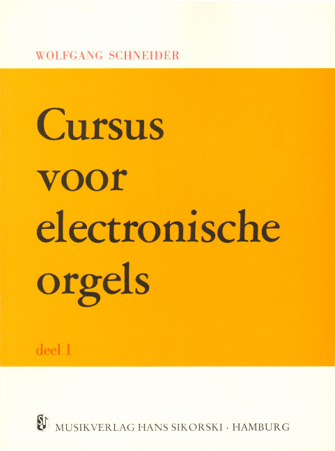 Vorderes Coverbild Cursus voor electronische orgels 