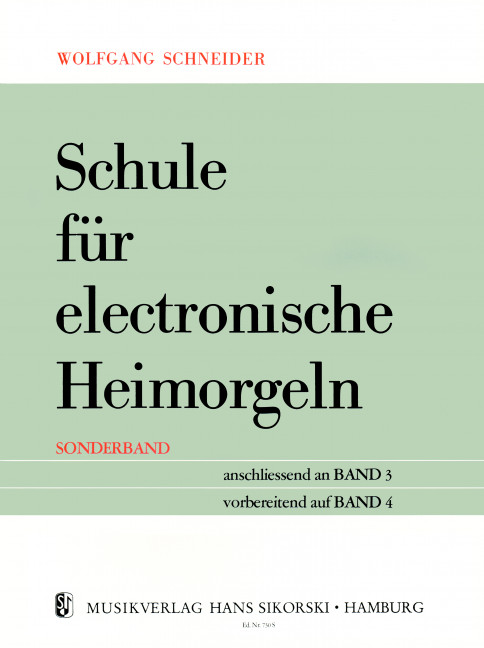Vorderes Coverbild Schule für electronische Heimorgeln 