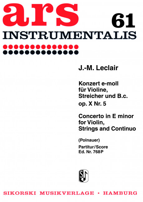 Vorderes Coverbild Konzert op. 10/5 