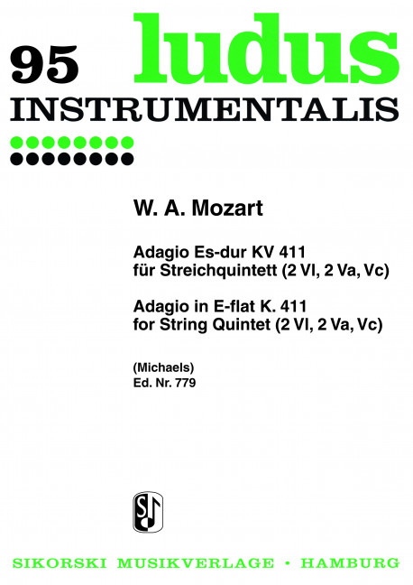 Vorderes Coverbild Adagio nach KV 411 
