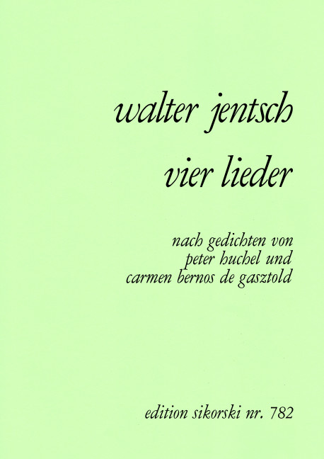 Vorderes Coverbild 4 Lieder op. 54 