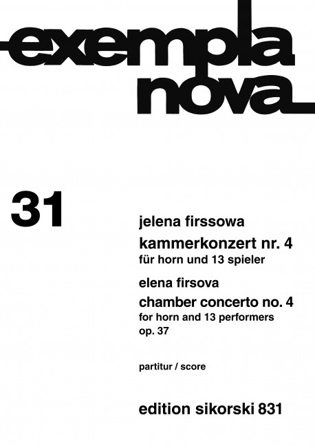 Vorderes Coverbild Kammerkonzert Nr. 4 op. 37 