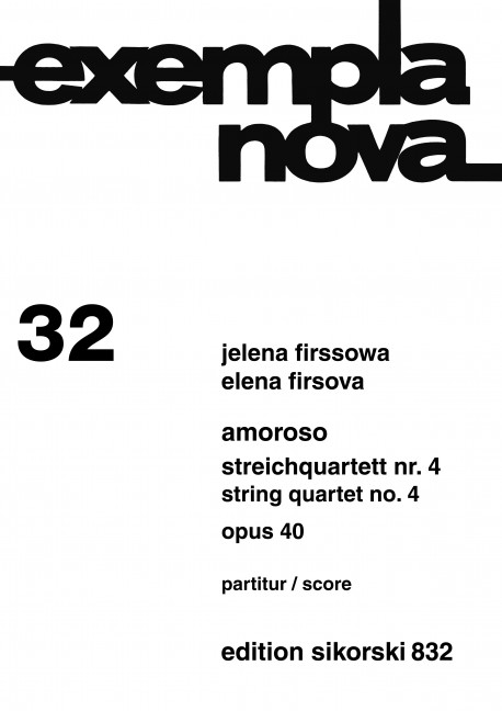 Vorderes Coverbild Amoroso op. 40 