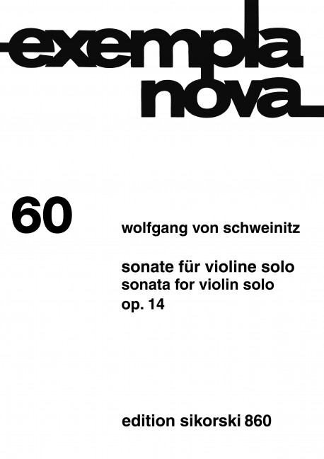 Vorderes Coverbild Sonate op. 14 