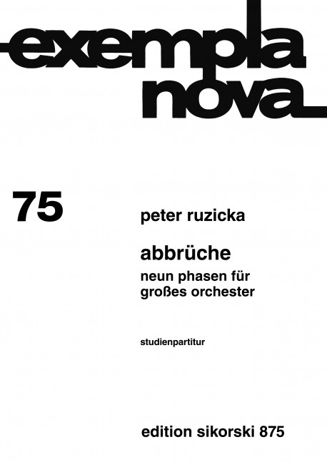 Vorderes Coverbild Abbrüche 