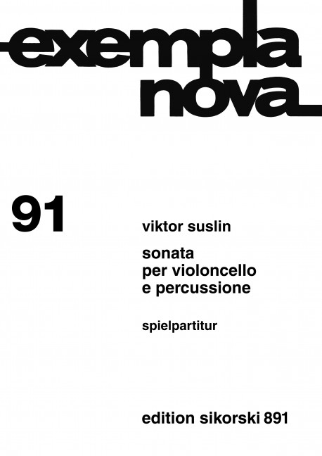 Vorderes Coverbild Sonata per violoncello e percussione 