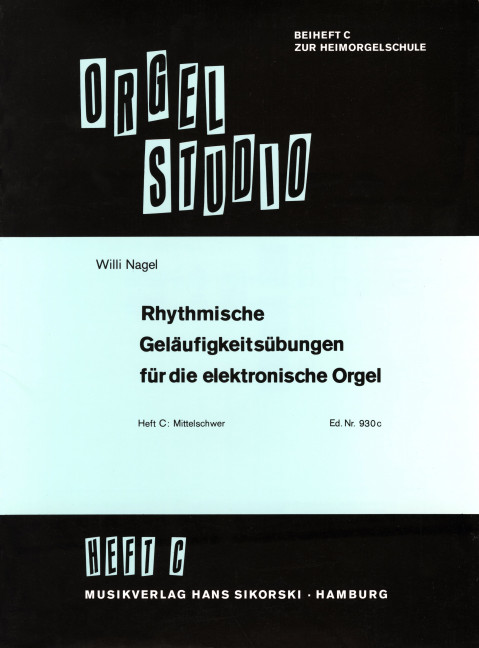 Vorderes Coverbild Rhythmische Geläufigkeitsübungen für die elektronische Orgel 