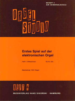 Vorderes Coverbild Erstes Spiel auf der elektronischen Orgel 