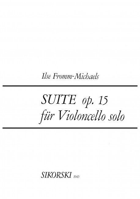 Vorderes Coverbild Suite op. 15 