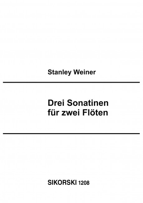 Vorderes Coverbild 3 Sonatinen op. 98 