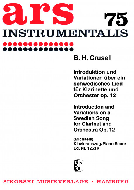 Vorderes Coverbild Introduktion und Variationen über ein schwedisches Lied op. 12 