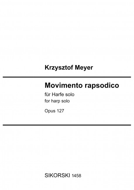 Vorderes Coverbild Movimento rapsodico op. 127 
